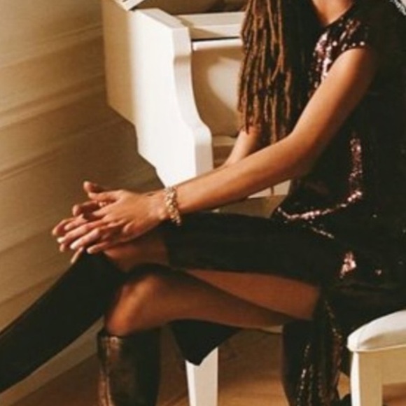 Anthropologie Maeve Kara Sequined Mini Dress - Picture 6 of 9